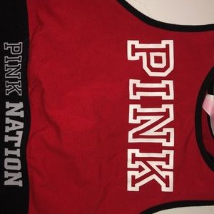 PINK sport bra , great support ! Red